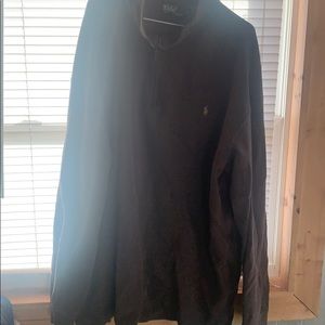 Men polo sweatshirt half zipper